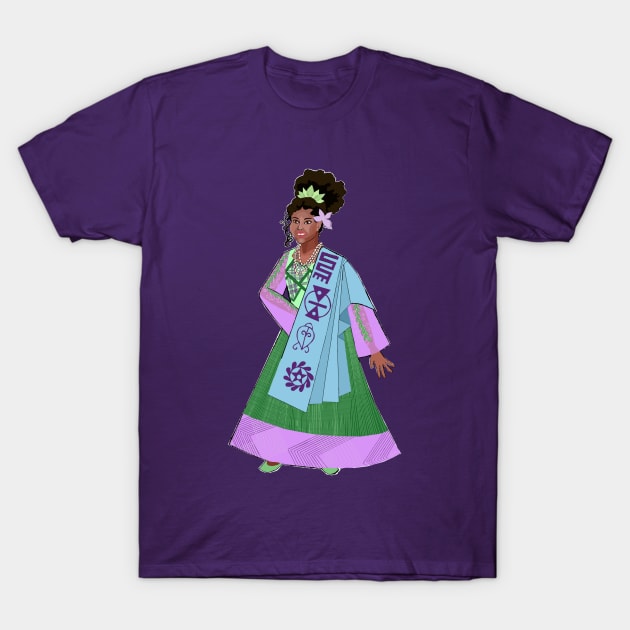 Yoruba and Akan diaspora princess T-Shirt by ICArtist